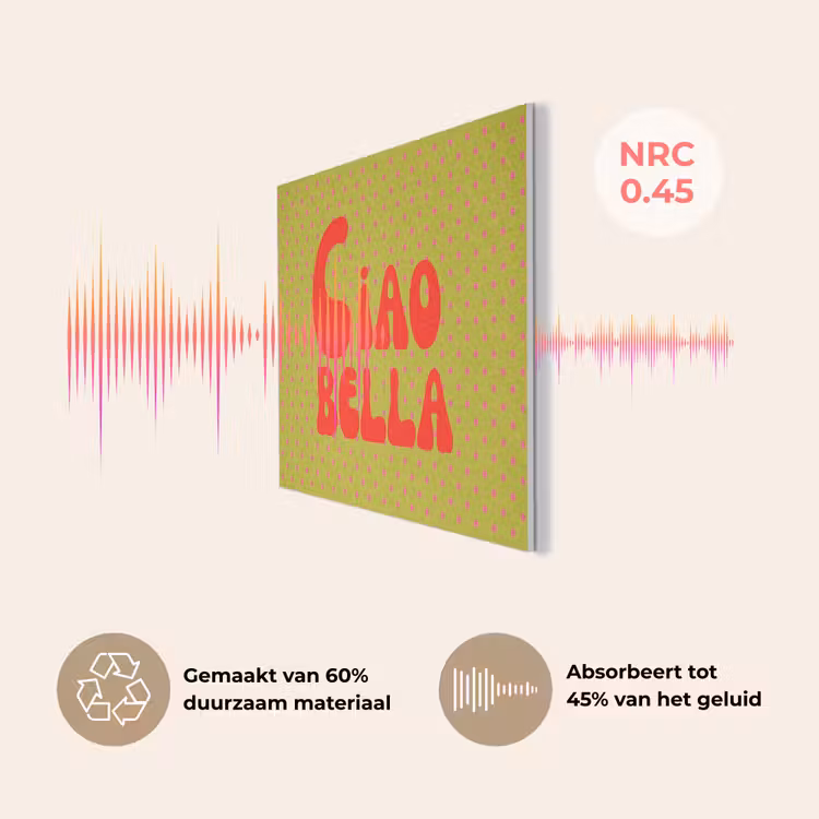 Ciao bella - Rood - Groen - Stippen PET vilt klein -USP_NL