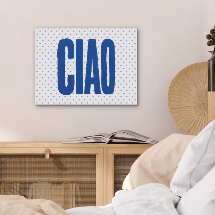 Ciao - Blauw - Stippen PET vilt klein -sfeer3