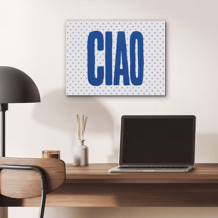 Ciao - Blauw - Stippen PET vilt klein -sfeer5