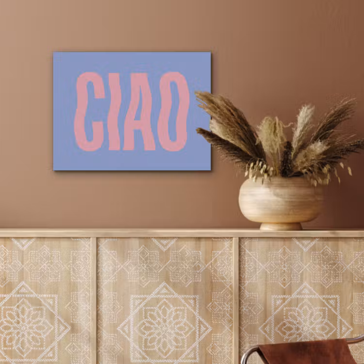 Ciao - Roze - Blauw - Golvend PET vilt klein -sfeer4