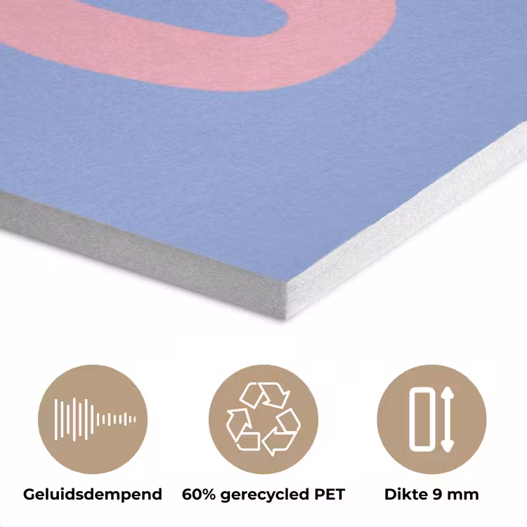 Ciao - Roze - Blauw - Golvend PET vilt klein -closeup_NL