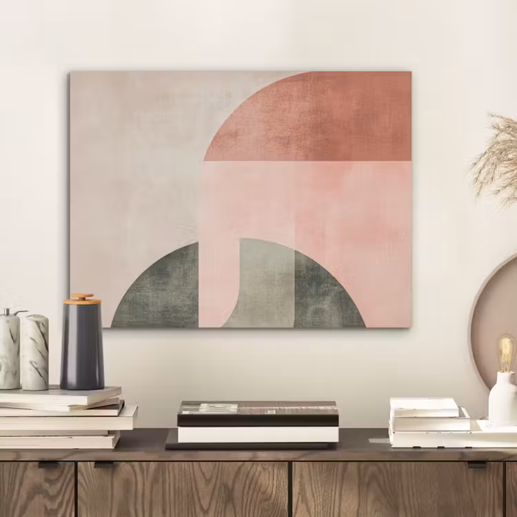 Cirkel - Abstract - Roze PET vilt klein -sfeer1