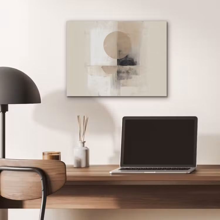 Cirkel - Compositie - Diepte - Beige PET vilt klein -sfeer5