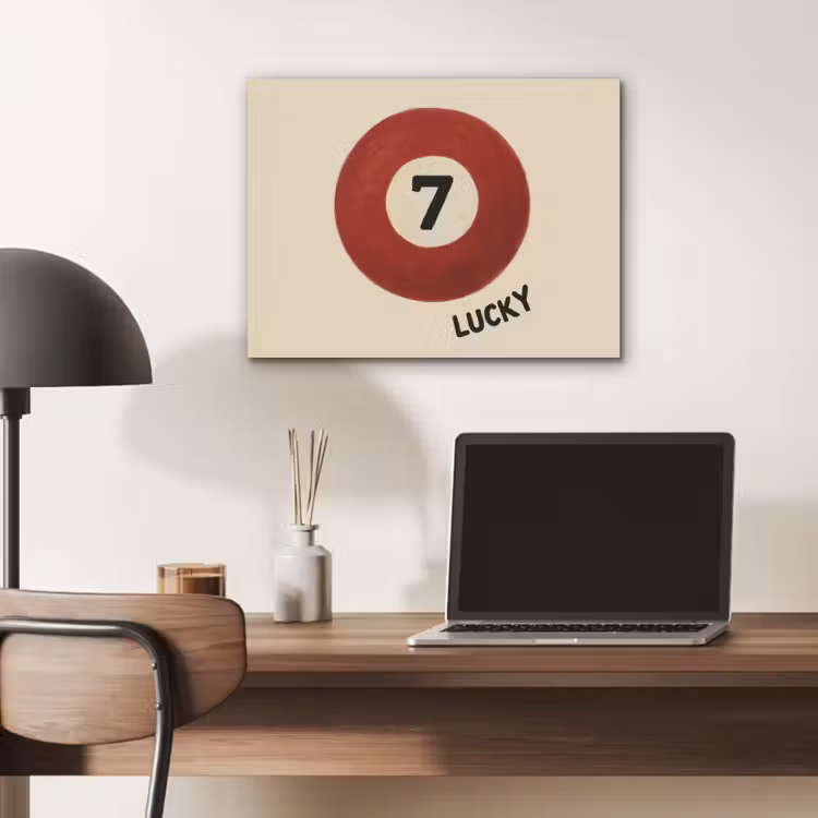 Cirkel - Zeven - Lucky - Rood PET vilt klein -sfeer5