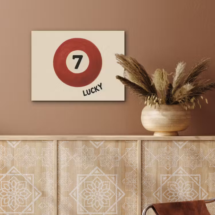 Cirkel - Zeven - Lucky - Rood PET vilt klein -sfeer4