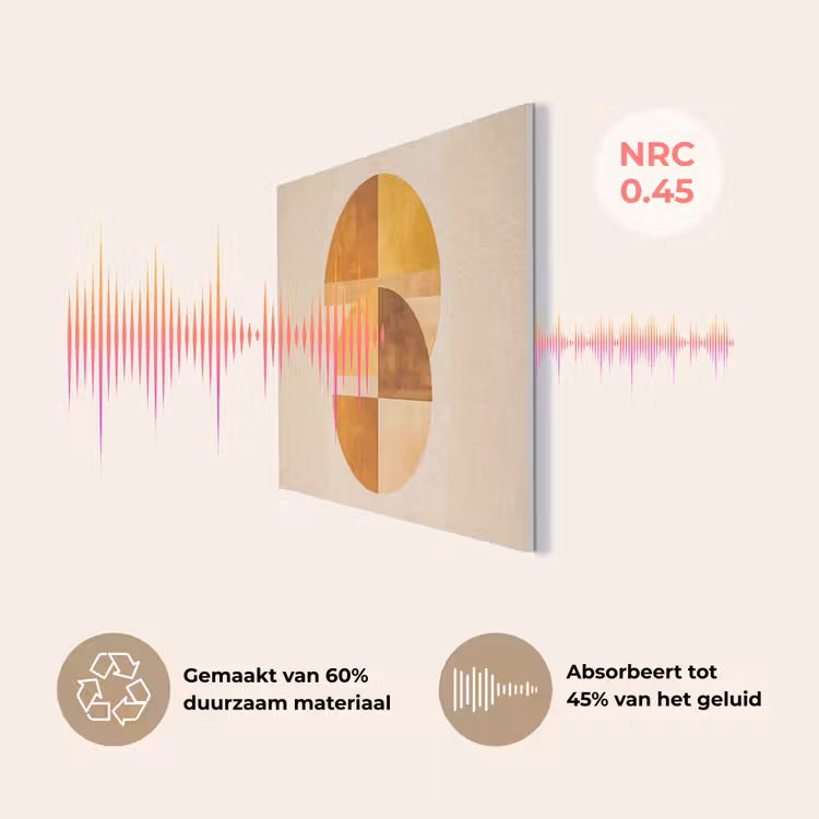 Cirkels - Geel - Minimalistisch PET vilt klein -USP_NL