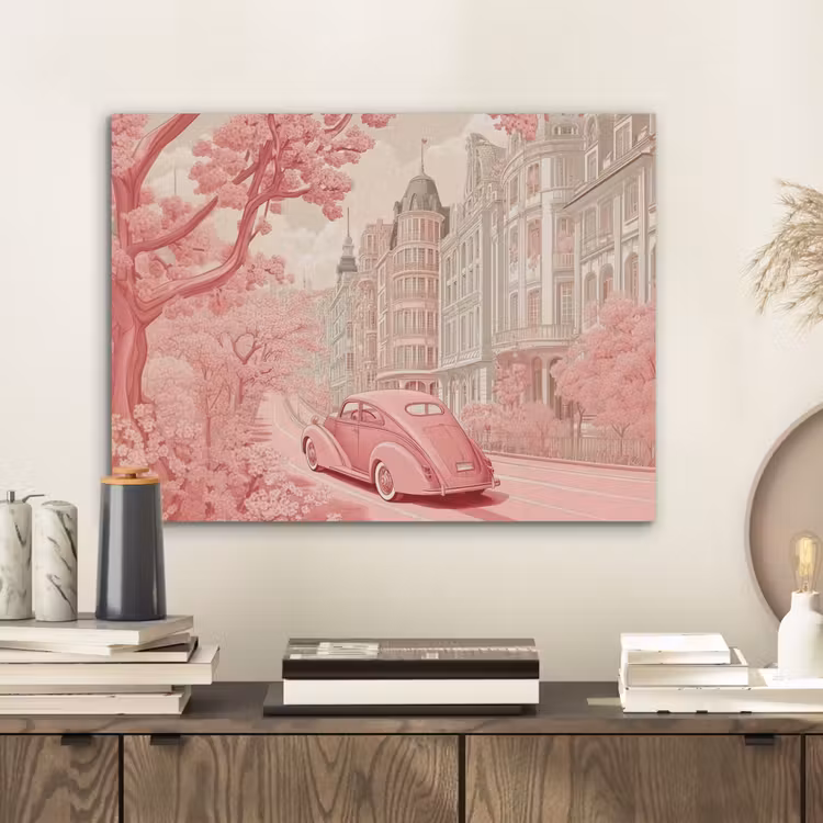 City - Car - Pink PET vilt klein -sfeer1