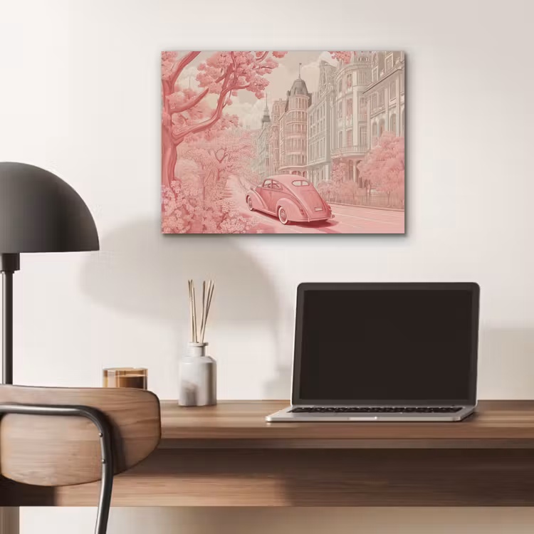 City - Car - Pink PET vilt klein -sfeer5