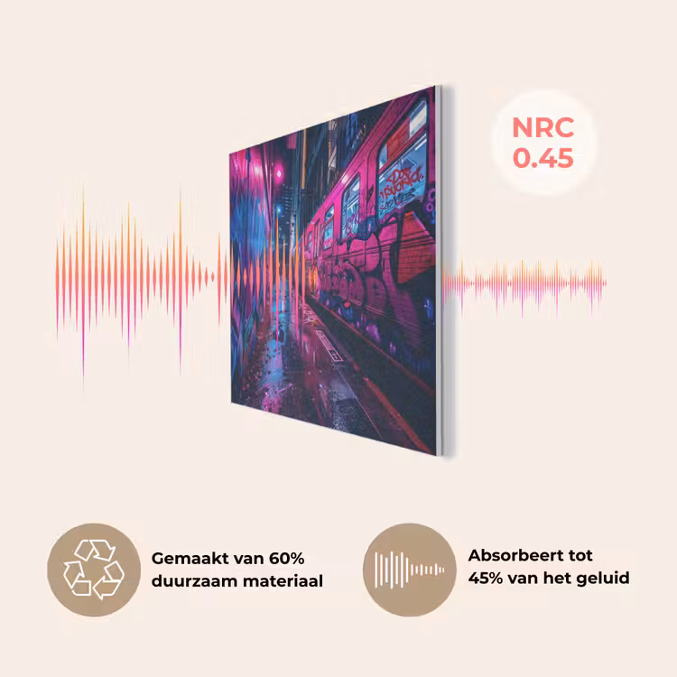 Stad - Neon - Nacht - Roze - Graffiti PET vilt klein -USP_NL