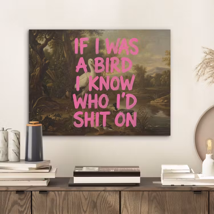 Klassiek - Humor - Roze PET vilt klein -sfeer1