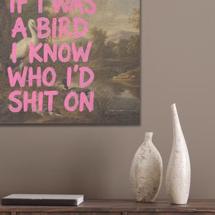 Klassiek - Humor - Roze PET vilt klein -sfeer6_closeup