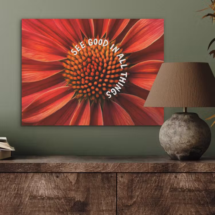 Close up - Bloem - Quote - Rood PET vilt klein -sfeer2