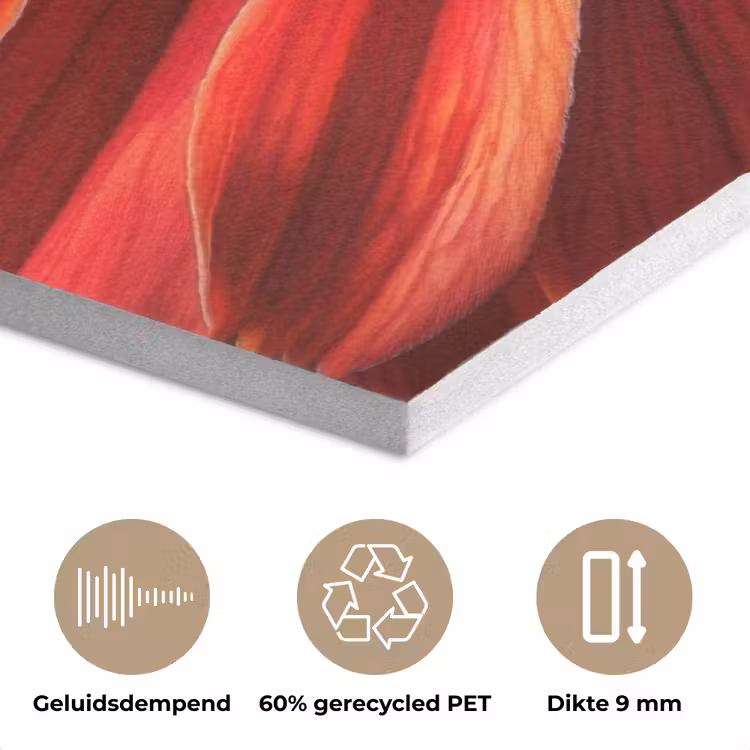 Close up - Bloem - Quote - Rood PET vilt klein -closeup_NL