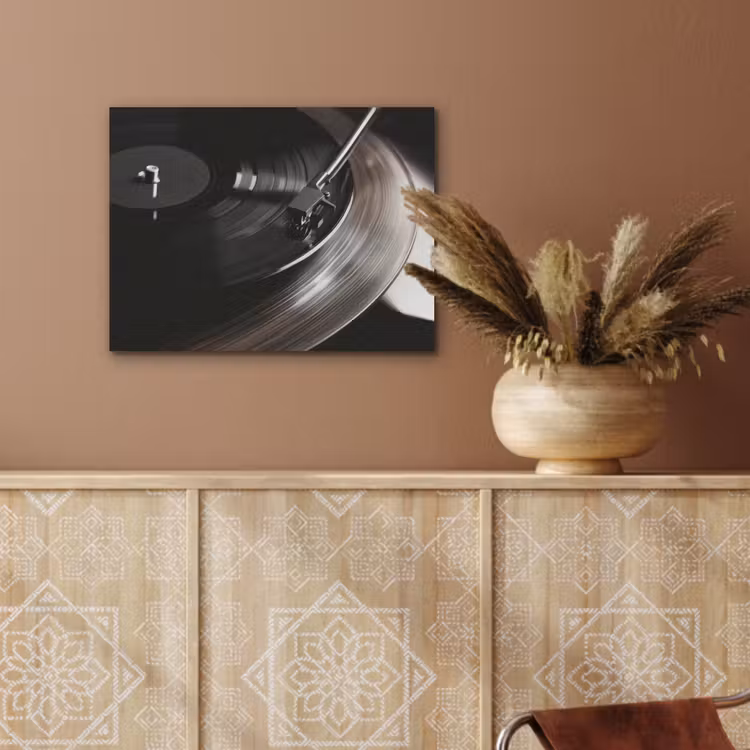 Close-up - Vinylplaat - Platenspeler - Zwart PET vilt klein -sfeer4