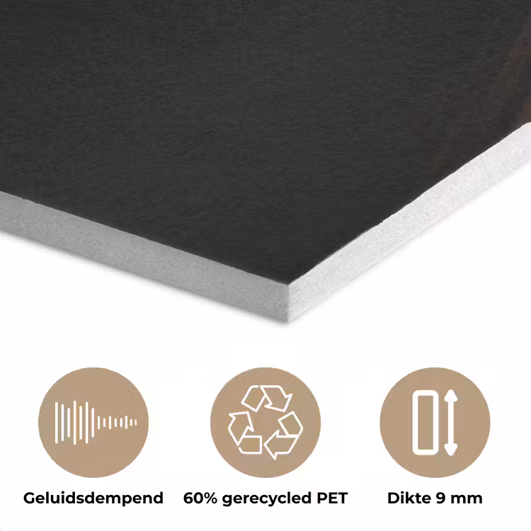 Close-up - Vinylplaat - Platenspeler - Zwart PET vilt klein -closeup_NL