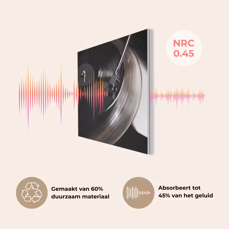 Close-up - Vinylplaat - Platenspeler - Zwart PET vilt klein -USP_NL