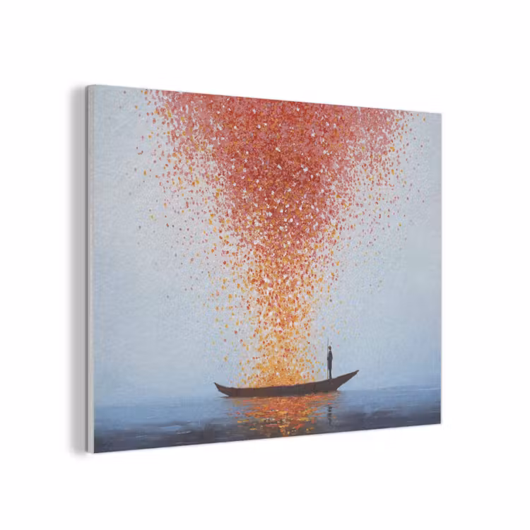 Wolk - Confetti - Boot - Wateroppervlakte PET vilt klein -3d
