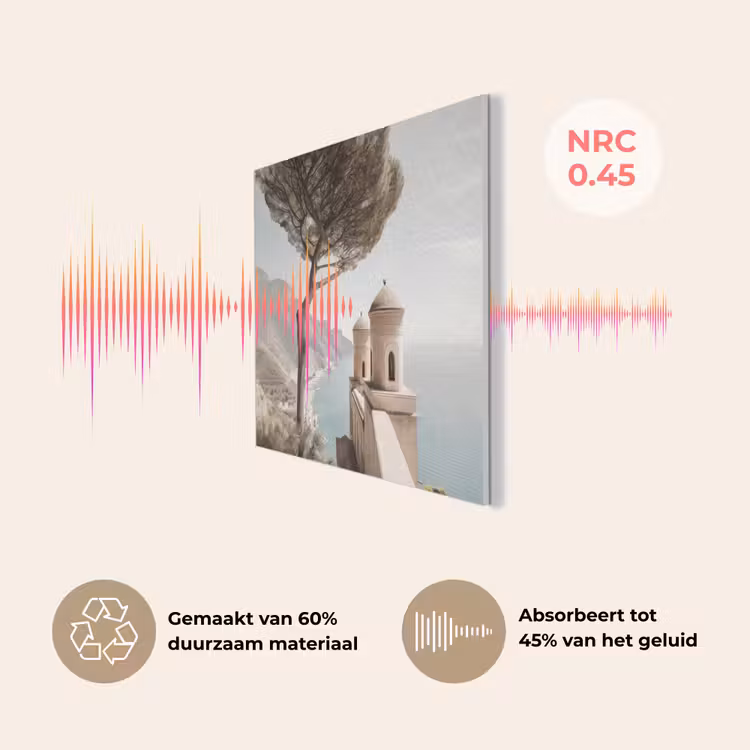 Kust - Klif - Boom - Gebouw PET vilt klein -USP_NL