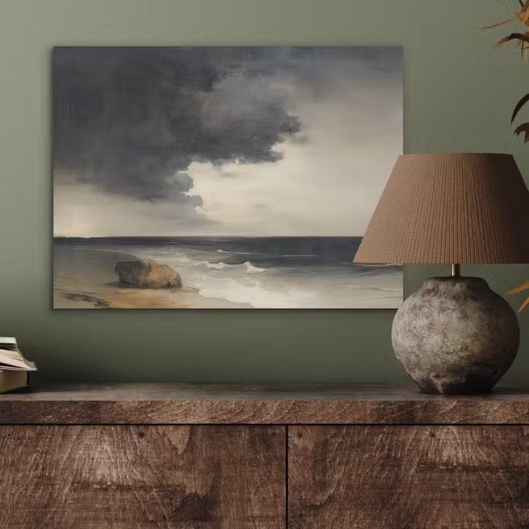 Kust - Golven - Rots - Storm PET vilt klein -sfeer2