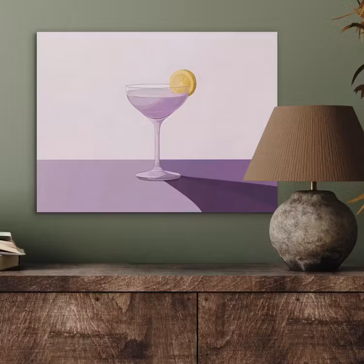 Cocktail - Paars - Minimalistisch - Citroen PET vilt klein -sfeer2