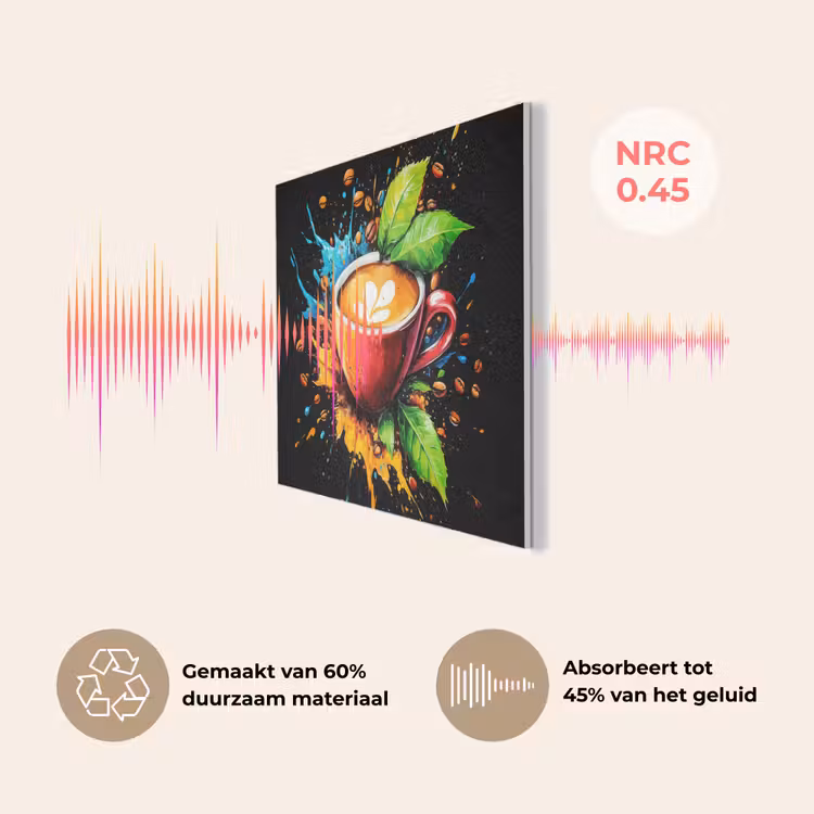 Koffie - Graffiti - Drinken - Abstract PET vilt klein -USP_NL