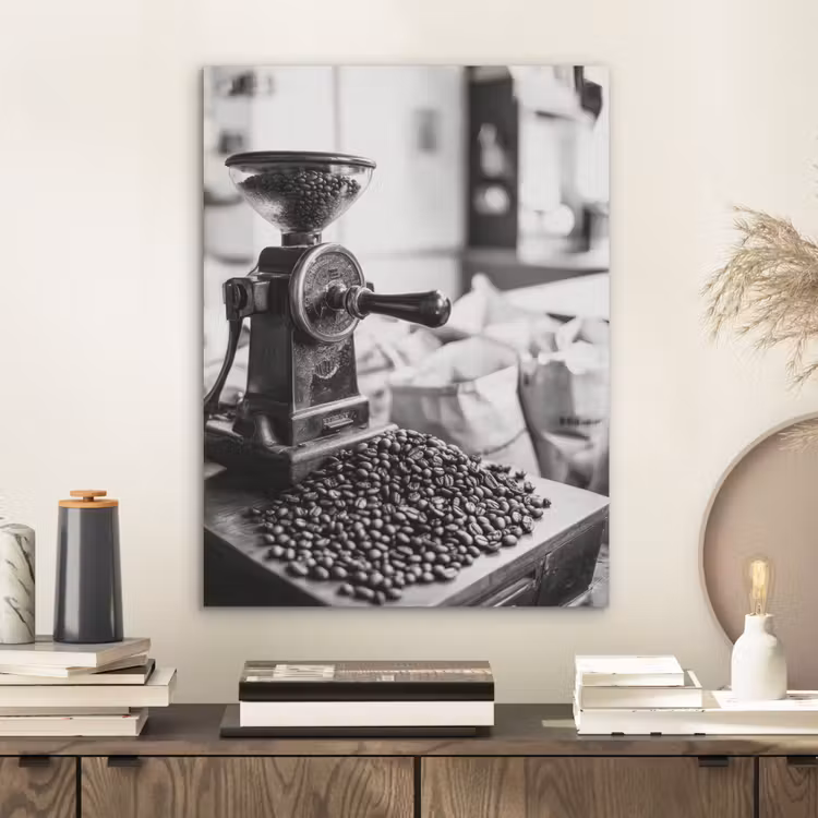 Koffiemolen - Gemalen - Vintage PET vilt klein -sfeer1