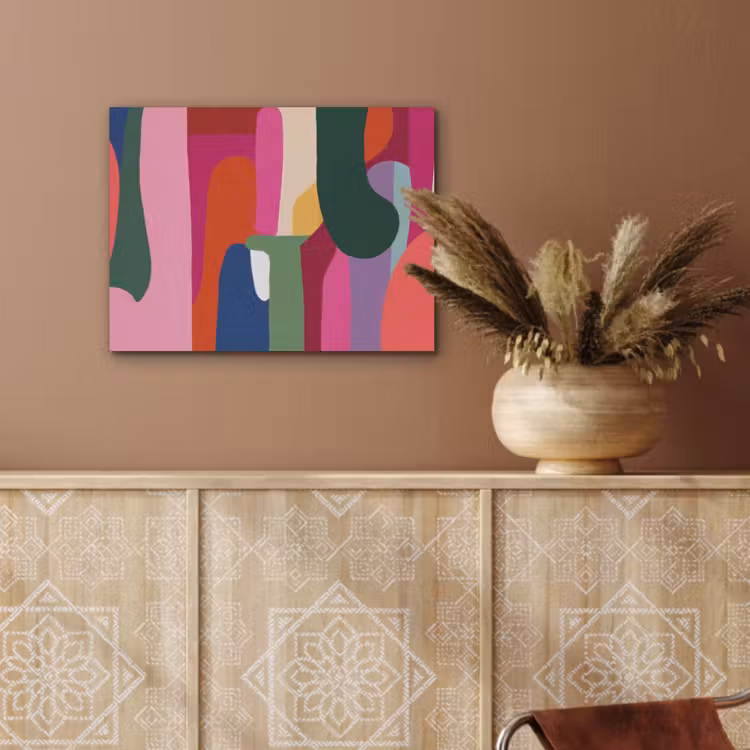 Kleurvakken - Recht - Rond - Abstract PET vilt klein -sfeer4