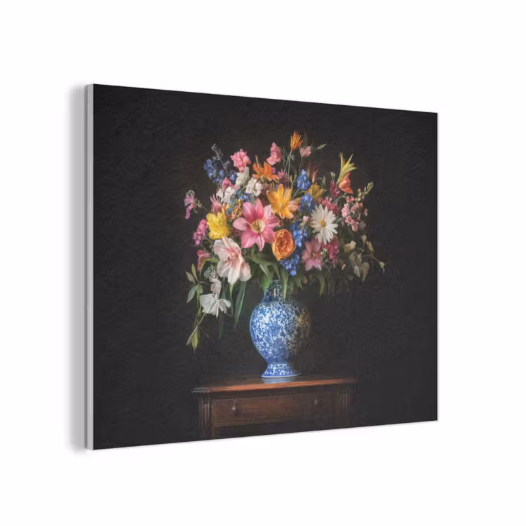 Kleur - Vaas - Bloemen - Boeket PET vilt klein -3d