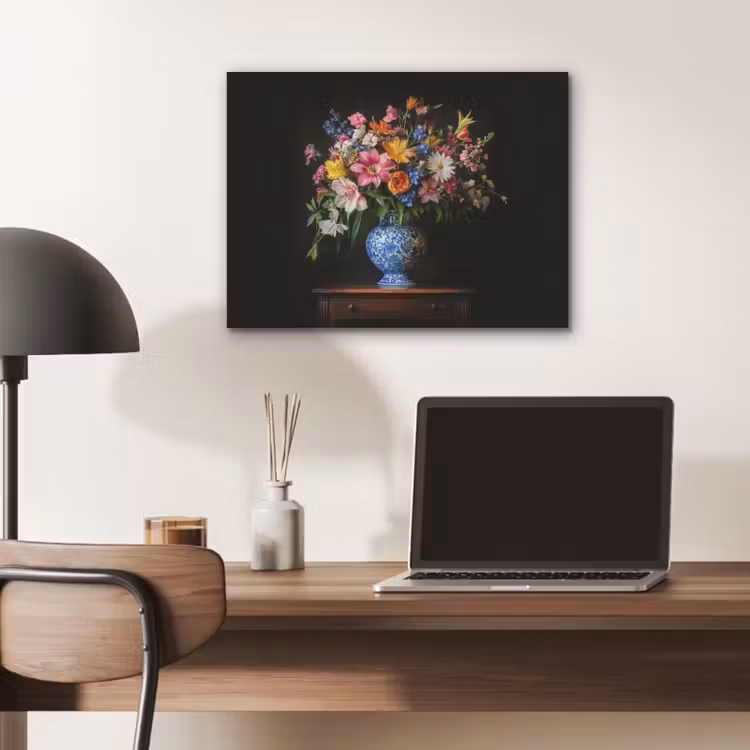 Kleur - Vaas - Bloemen - Boeket PET vilt klein -sfeer5