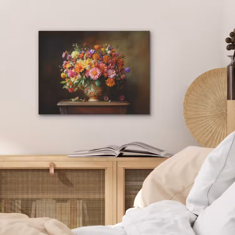 Kleuren - Boeket - Vaas - Hout PET vilt klein -sfeer3