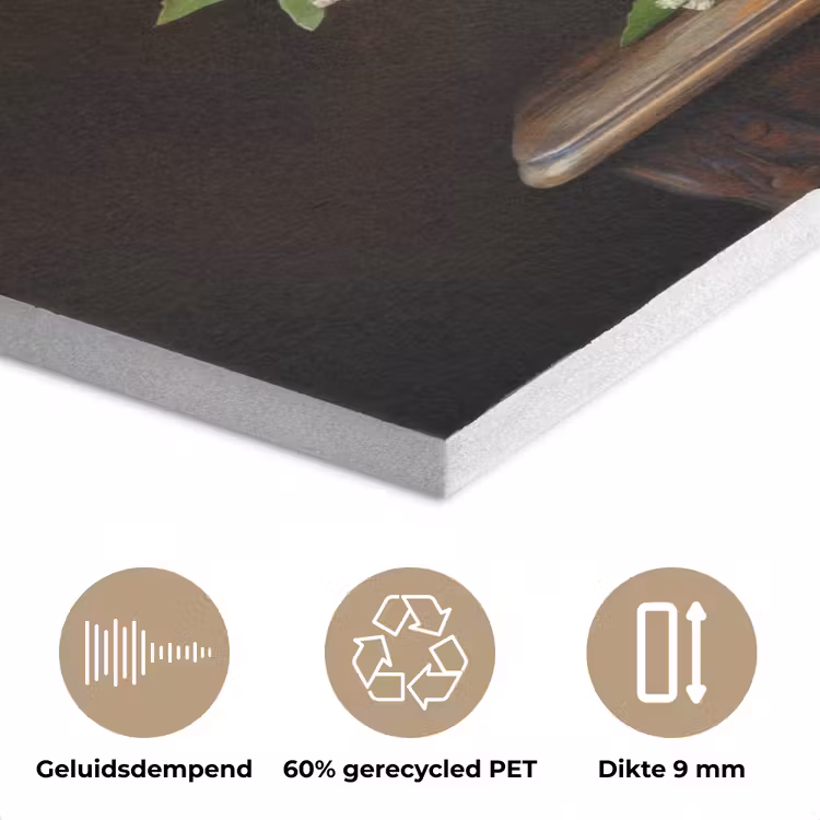 Kleuren - Boeket - Vaas - Hout PET vilt klein -closeup_NL