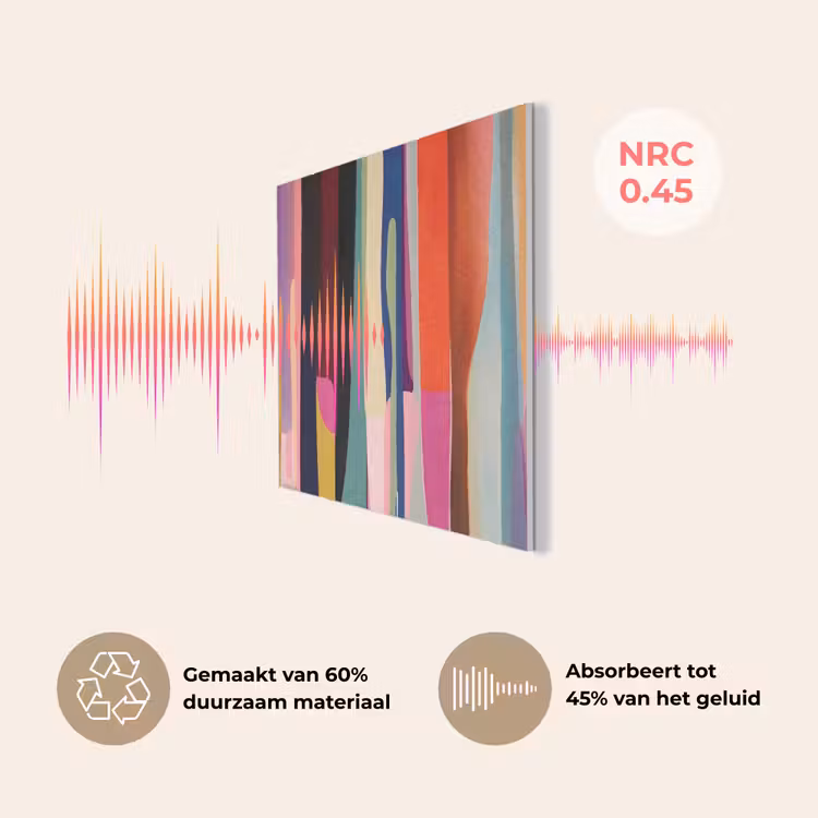 Kleurbanen - Verticaal - Kleurrijk PET vilt klein -USP_NL