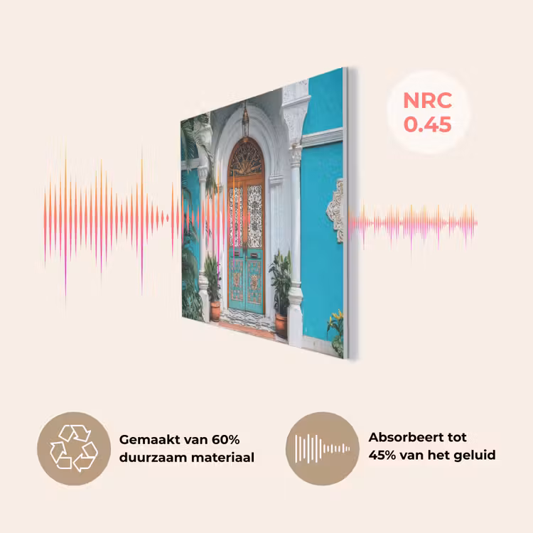 Zuilen - Sierlijke - Deur - Blauw PET vilt klein -USP_NL