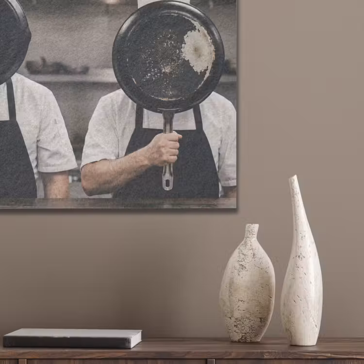 Koks - Koekenpannen - Keuken PET vilt klein -sfeer6_closeup