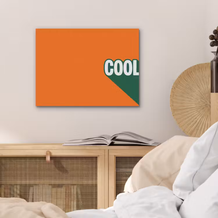 Cool - Oranje - Groen PET vilt klein -sfeer3