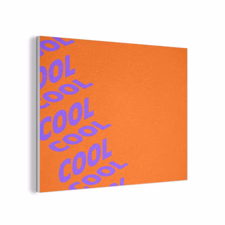 Cool - Paars - Oranje PET vilt klein -3d