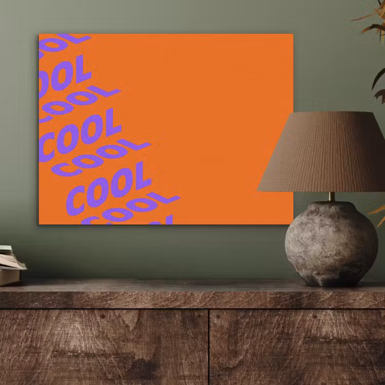 Cool - Paars - Oranje PET vilt klein -sfeer2