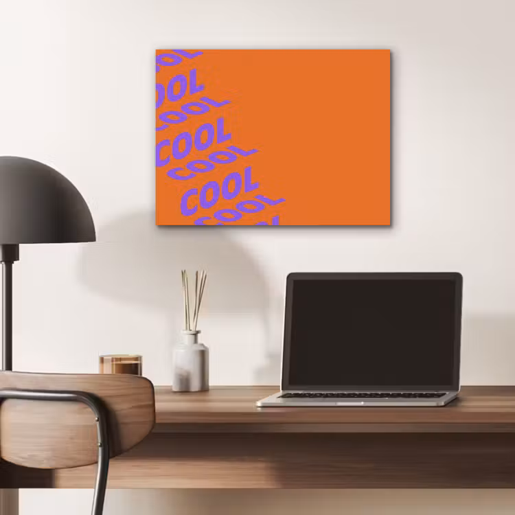 Cool - Paars - Oranje PET vilt klein -sfeer5