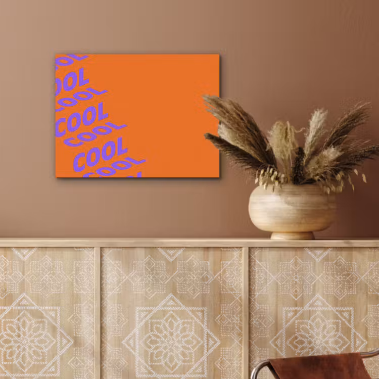 Cool - Paars - Oranje PET vilt klein -sfeer4