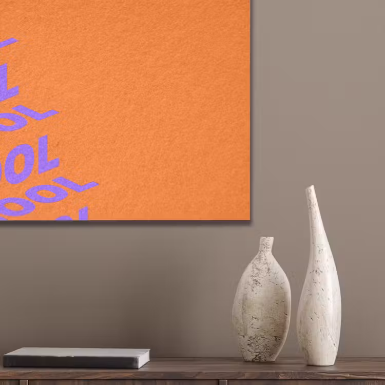 Cool - Paars - Oranje PET vilt klein -sfeer6_closeup