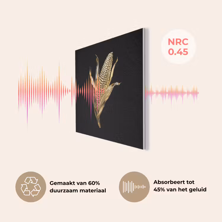 Mais - Eten - Goud - Zwart PET vilt klein -USP_NL