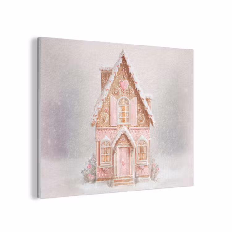 Huisje - Suiker - Pastel PET vilt klein -3d