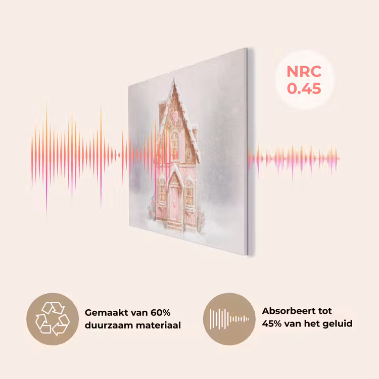 Huisje - Suiker - Pastel PET vilt klein -USP_NL
