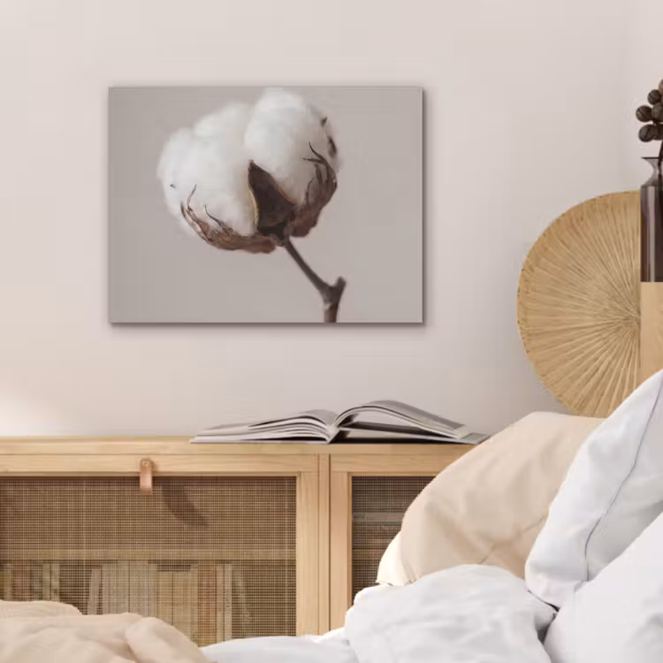 Katoenbol - Minimalistisch - Wit PET vilt klein -sfeer3