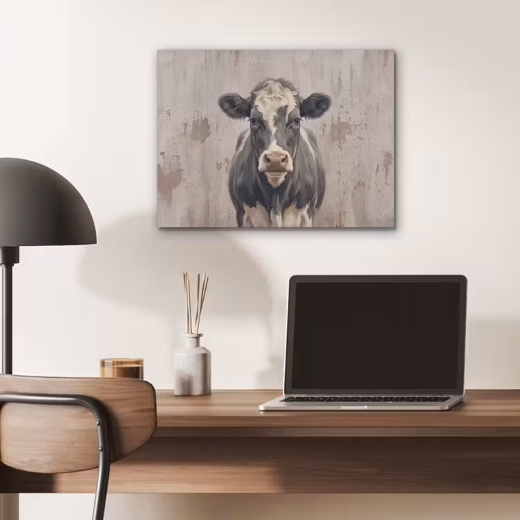 Koe - Portret - Dieren - Modern PET vilt klein -sfeer5