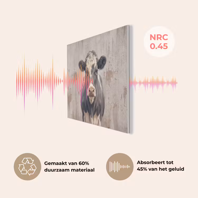 Koe - Portret - Dieren - Modern PET vilt klein -USP_NL