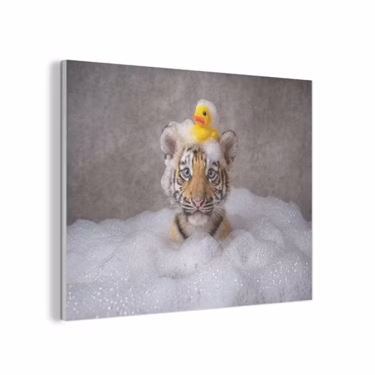 Welpje - Bad - Geel PET vilt klein -3d