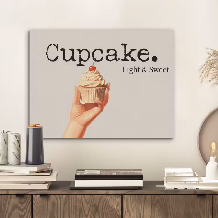 Cupcake - Zoet - Kers PET vilt klein -sfeer1