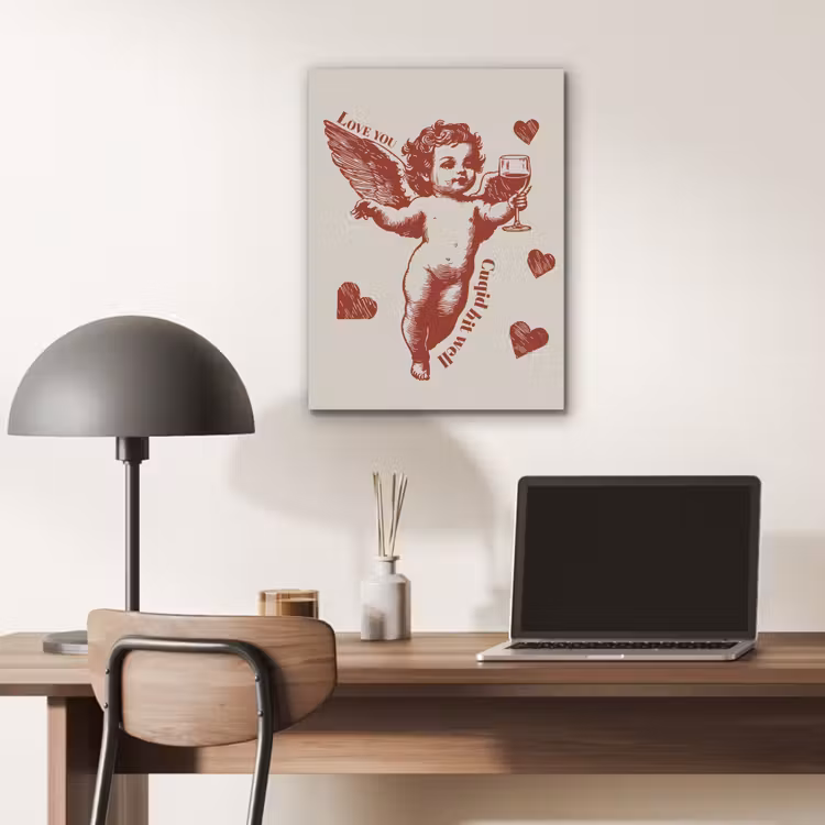 Cupido - Hartjes - Rood - Klassiek PET vilt klein -sfeer5
