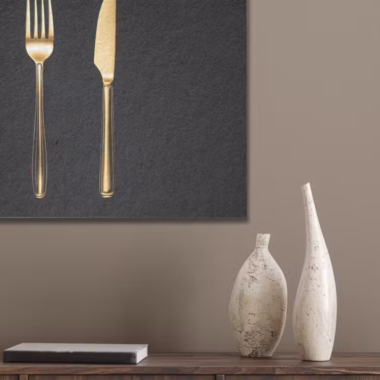 Bestek - Goud - Mes - Vork PET vilt klein -sfeer6_closeup